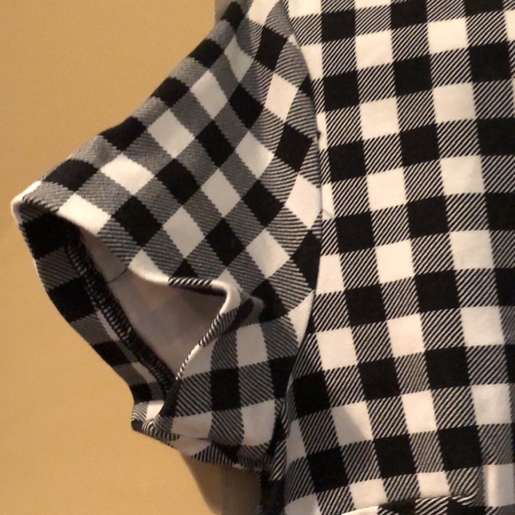 Old Navy Black and White Plaid knee High Dress XS - Picture 6 of 7